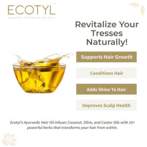 Ecotyl Ayurvedic Hair Oil | Infused with 10+ Herbs | For Hair Fall Control & Hair Growth | – 100ml