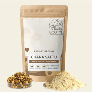 Ecotyl Sattu Powder | Roased Gram Flour | Plant Based Protein | – 400g