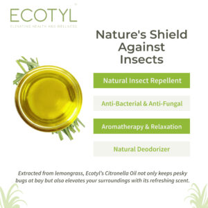 Ecotyl Citronella Oil | Natural Mosquito & Insect Repellent | Toxin Free | – 100ml
