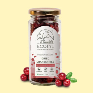 Ecotyl Dried Cranberries Seedless | Dried Fruit | Healthy Snack | – 150g