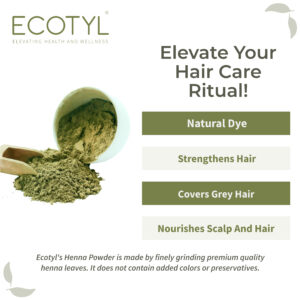 Ecotyl Henna Powder | Natural Hair Dye | Hair Strengthening | – 100g