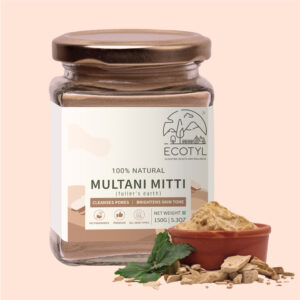 Ecotyl Pure Multani Mitti | Face Pack for Exfoliation & Clear Skin | Bentonite Clay | – 150g